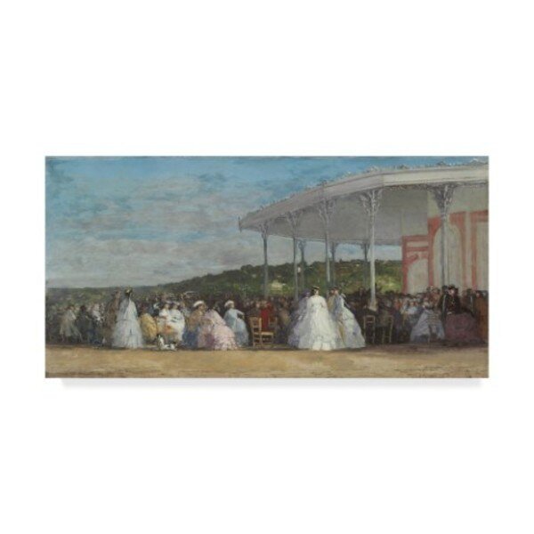 Eugene Louis Boudin 'Concert At The Casino Of Deauville' Canvas Art, 10x19, Trademark Fine Art, Mfr#: BL01872-C1019GG